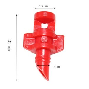 MANHONG Irrigation Dripper 30 Pcs Nozzle Green 180 Degrees/red 360 Degrees. for Cloning Machine Hydroponic Garden Watering Systems Refraction Atomization (Color : 90 Degrees Nozzle)