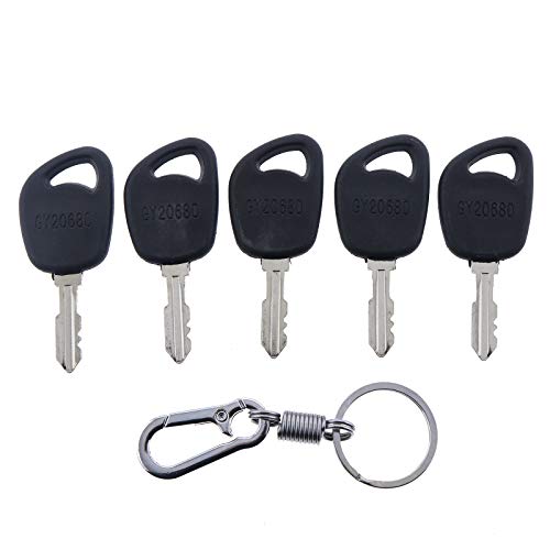 ZTUOAUMA 5X Ignition Key AM131946 AM135345 M153650 GY20680 GX24332 for John Deere D100 D105 D110 D120 D130 D140 D150 D155 D160 D170 AYP Husqvarna Poulan Roper Craftsman Lawn Mowers