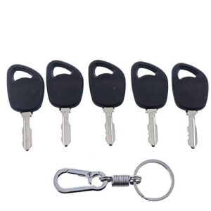 ZTUOAUMA 5X Ignition Key AM131946 AM135345 M153650 GY20680 GX24332 for John Deere D100 D105 D110 D120 D130 D140 D150 D155 D160 D170 AYP Husqvarna Poulan Roper Craftsman Lawn Mowers