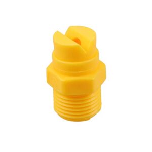 DOITOOL Water Hose Sprayer Yellow Nozzles 5pcs Plastic Nozzle Fan Shape Full Cone Tip PP Sprayer Nozzle Adaptor Connection For Home Garden (Yellow) Hose Adaptor Fire Hose Nozzle