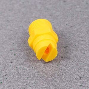 DOITOOL Water Hose Sprayer Yellow Nozzles 5pcs Plastic Nozzle Fan Shape Full Cone Tip PP Sprayer Nozzle Adaptor Connection For Home Garden (Yellow) Hose Adaptor Fire Hose Nozzle