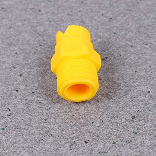 DOITOOL Water Hose Sprayer Yellow Nozzles 5pcs Plastic Nozzle Fan Shape Full Cone Tip PP Sprayer Nozzle Adaptor Connection For Home Garden (Yellow) Hose Adaptor Fire Hose Nozzle