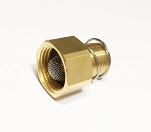 sellerocity adapter coupler fitting filter screen 3/4 garden hose x 3/8 inch npt size compatible with general d10033