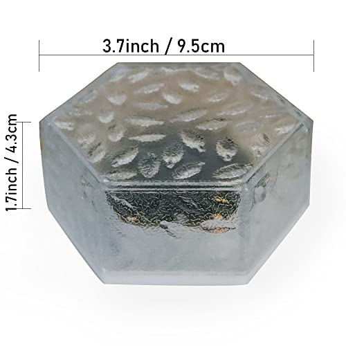 Aulaygo Small Solar Brick Lights Outdoor Waterproof Paver Lights Landscape Light Ice Cube Light for Garden, Pathway, Patio, Walkway Decor 1 Pack