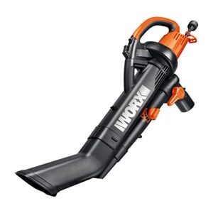 WORX WG505 TRIVAC 12 Amp 3-in-1 Electric Blower/Mulcher/Vacuum & Yard Master Outdoor Garden 120-Foot Extension Cord, Light Duty, Water Resistant, Durable 16 Gauge 2 Pronged, 10 Amps, Lime Green