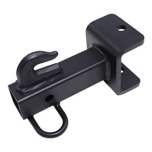 ELITEWILL Garden Tractors Sleeve Hitch Adapter Fit for 2" Reciever Heavy Duty Steel with Black Powder Coating