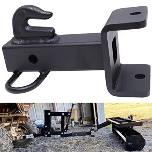 elitewill garden tractors sleeve hitch adapter fit for 2″ reciever heavy duty steel with black powder coating