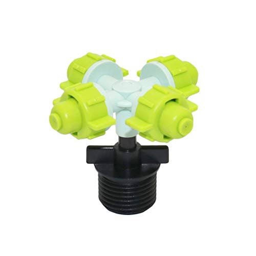 Xiaochen Lawn Irrigation Garden Watering 5 Pieces of Cross-Atomization Nozzle Garden Greenhouse Atomization Spray Nozzle Agricultural Tools Mist Sprayer (Color : Green)