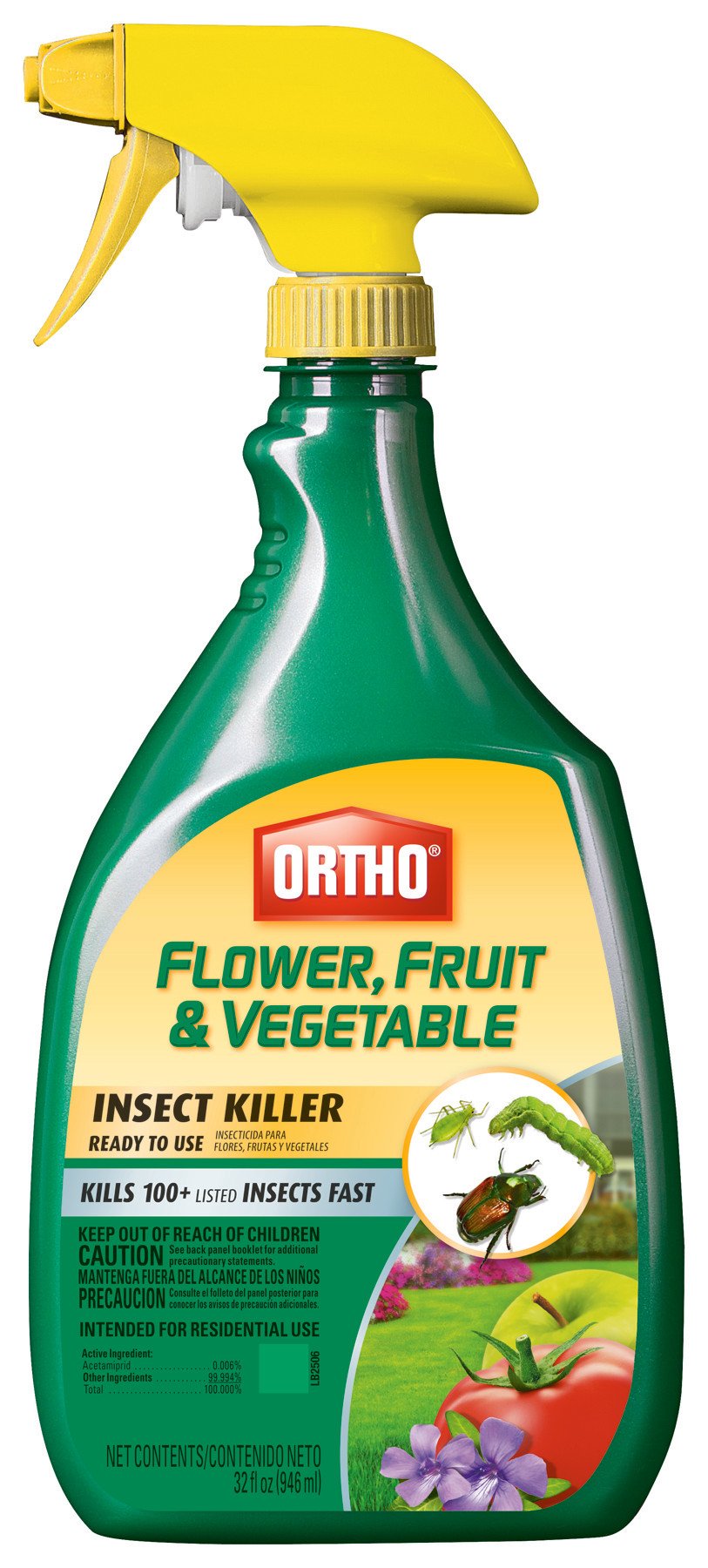 Ortho 0331320 Flower, Fruit and Vegetable Insect Killer, 32-Ounce (Garden Insecticide) (Discontinued by Manufacturer)