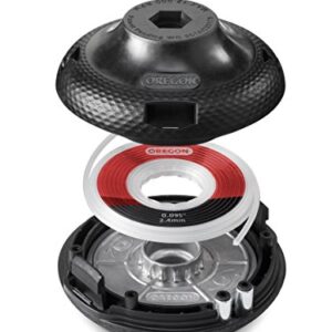 Oregon Gator SpeedLoad Universal 4-1/2” Trimmer Head & Line for Gas String Trimmers & Multi Tools Up To 25cc. Fits Ryobi, Homelite, TroyBilt, Stihl and more