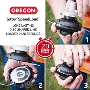 Oregon Gator SpeedLoad Universal 4-1/2” Trimmer Head & Line for Gas String Trimmers & Multi Tools Up To 25cc. Fits Ryobi, Homelite, TroyBilt, Stihl and more