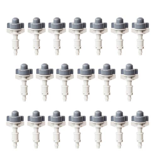 Drip Irrigation,Drip Irrigation Nozzle Micro Drip Irrigation Atomization Sprayer 50pcs Dripping Irrigation System Nozzle Connect 4/7mm Hose Used for Flower Bed Garden Irrigation Equipment