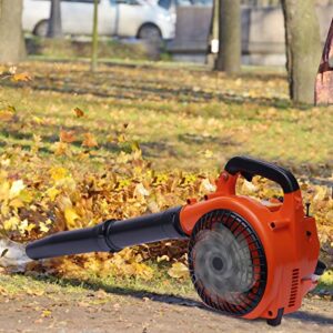 backpack leaf blower machine, 2-stroke 25.4cc gas powered handheld leaf blower snow blower engine lightweight for yard road cleaning garden lawn care tools