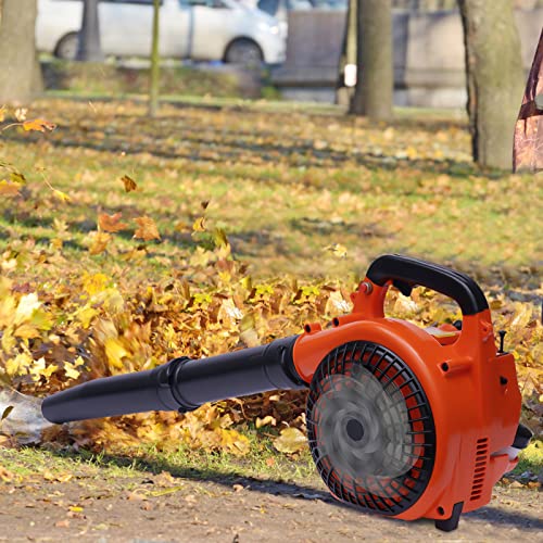 Backpack Leaf Blower Machine, 2-Stroke 25.4CC Gas Powered Handheld Leaf Blower Snow Blower Engine Lightweight for Yard Road Cleaning Garden Lawn Care Tools