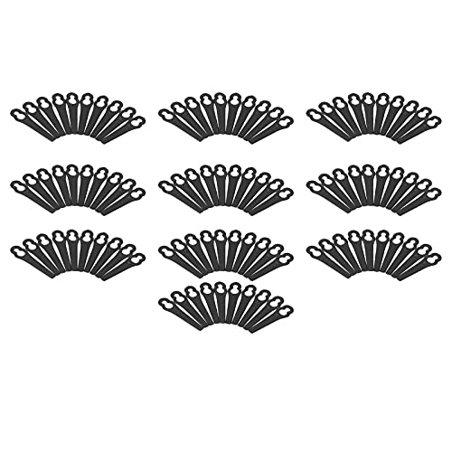 100pcs Trimmer Head Blades Set Plastic Trimmer Replacement Cut Blade For Lawn Mower Garden Accessories Cordless Grass Strimmer