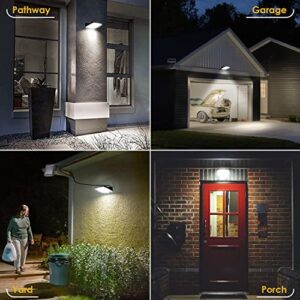 ALOVECO Solar Lights Outdoor Waterproof IP65 Motion Sensor Outdoor Lights LED Solar Powered Security Lights Dusk to Dawn Solar Flood Lights with 16.5ft Cable for Garage Shed Patio Wall Front Door