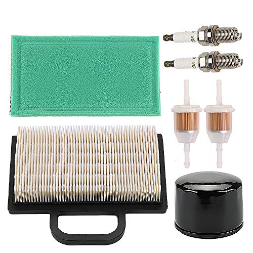 MIU11286 GY21056 Air Filter + AM125424 Oil Filter + AM116304 Fuel Filter fits John Deere LA120 LA130 LA140 LA150 L120 LA135 LA145 D130 D140 Lawn Mower Maintenance Kit Parts