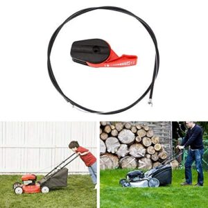 Lawn Mower Throttle Cable Universal 65'' Throttle Cable Switch Control Replacement Kit Handle Kit for Garden Lawnmowers Lawn Mower Parts (Red)