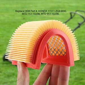 Yosoo 2Pcs Lawn Mower Air Filters, Air Filter Lawn Machine Air Filter Replacement for Kohler XT149 XT173 XT-6 XT-7 Lawn 14 083 01-S MTD 951-10298 Engine Garden Tool Parts Accessories