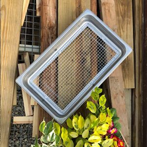 Raw Rutes - Stainless Garden Sifter for Compost, Dirt and Potting Soil - Welded Wire Mesh (Hand Held Garden Sifter) 13"x21"