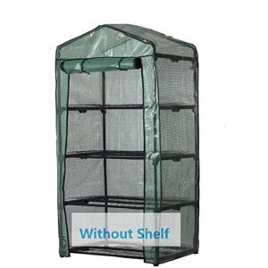mtb outdoor portable walk-in garden greenhouse replacement pe cover for greenhouse frame size 27x19x61 inches