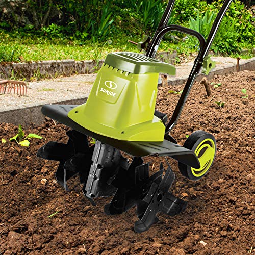 Sun Joe TJ603E 16-Inch 12-Amp Electric Tiller and Cultivator , Green