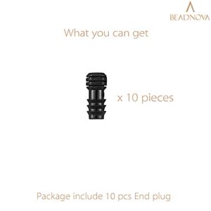 BEADNOVA Drip Irrigation Parts 10 Pcs 1/2 Inch Barbed End Plugs Goof Plugs Drip Irrigation Fittings Drip Line Connectors for 1/2 Inch Irrigation Tubing Garden Watering System (10pcs)