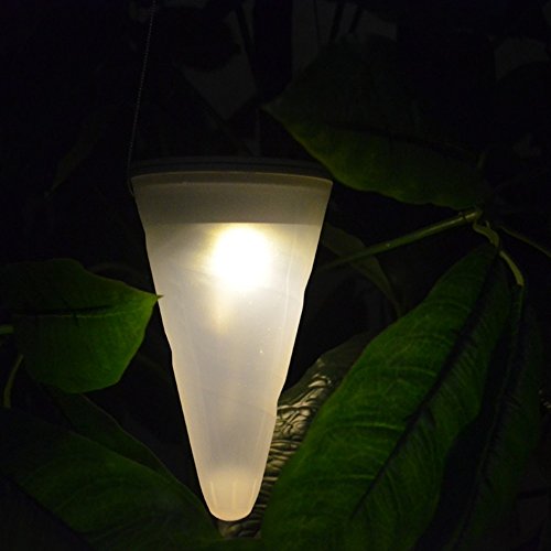 DHLink Patio Garden Lawn Deck Decoration Hanging Cone Shaped Solar Lights New