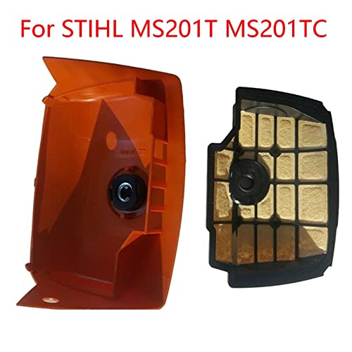 ZHAOCAIJINBAOHA Carburetor Practical Air Filter W/Cover Kit Replacement for Stihl Ms201tc-m Tronic 1145 140 4400,1145 140 1904 Carburetor Repair Tool Parts Garden Tools Set