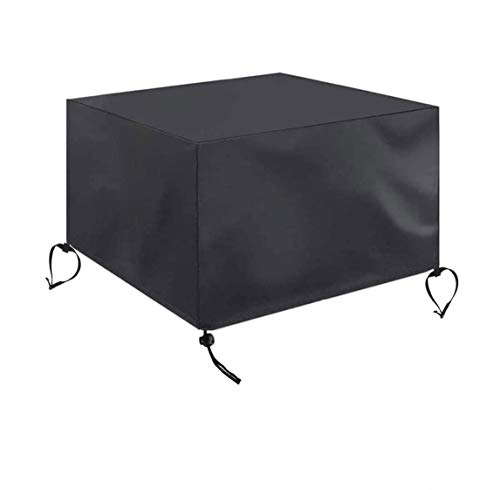FLR Square Fire Pit Cover, 51x51x25 Inch,Waterproof 420D Heavy Duty Gas Fire Pit Cover, Patio Furniture Cover,All-Season Protection Fire Pit Cover,Black (51x51x25in)