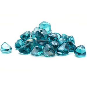 margo garden products dfg10-dia07j decorative glass, blue