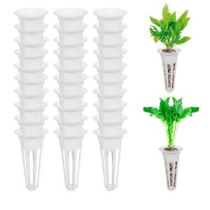 replacement grow baskets seed pods fit aerogarden, lightweight economy plant baskets, plant growing containers for hydroponic, 50 pack