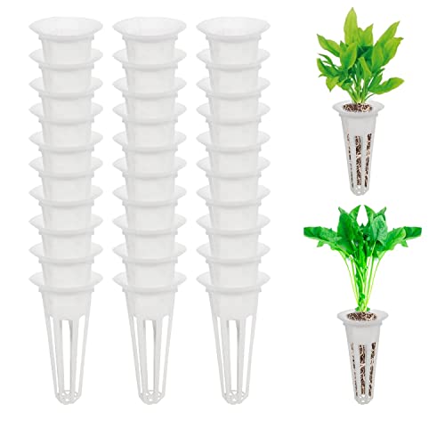 Replacement Grow Baskets Seed Pods Fit AeroGarden, Lightweight Economy Plant Baskets, Plant Growing Containers for Hydroponic, 50 Pack