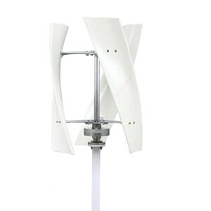 aisinilalao 10000w no noise vertical wind turbine,efficient 12v 24v 48v 220v vertical wind turbine for outdoor gardens(with controller,white),12v