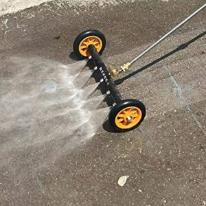 GDHXW Dual-Function 5 Nozzles Undercarriage Cleaner Undercarriage Washer Water Broom 3 Extension rod MAX 5000PSI Large 18 IN