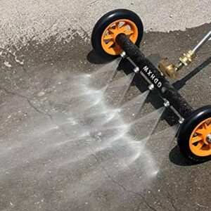 GDHXW Dual-Function 5 Nozzles Undercarriage Cleaner Undercarriage Washer Water Broom 3 Extension rod MAX 5000PSI Large 18 IN