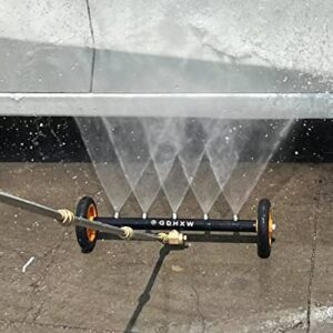 GDHXW Dual-Function 5 Nozzles Undercarriage Cleaner Undercarriage Washer Water Broom 3 Extension rod MAX 5000PSI Large 18 IN