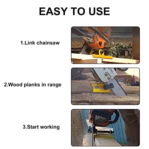 Kweetle Vertical Chainsaw Mill Lumber Cutting Guide Saw Steel Timber Chainsaw Attachment Cut Guided Mill Wood for Builders and Lumberjacks