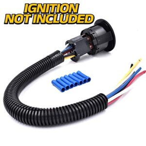 HD Switch Starter Ignition Switch Wire Harness Repair Kit Replaces John Deere Mowers LA100 LA105 LA110 LA115 LA120 LA125 LA130 LA135 LA140 LA145 LA150 LA155 LA165 LA175 Garden Tractor