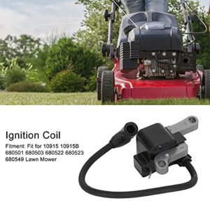 Zerodis Ignition Coil, Stable Lawn Mower Parts Reliable Professional for Garden Tool Accessory for 10915 10915B 680501 680503 680522 680523 680549