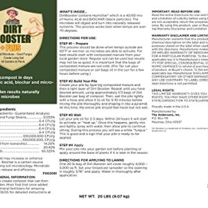 Dirt Booster Plus All-Natural Super Compost Starter and Soil Amendment - 20 lb.