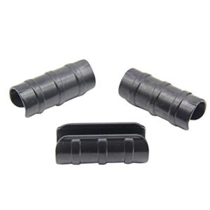 QDJUNE Garden Buildings Tube Clip 1.26 inch Black Greenhouse Clips Greenhouse Frame Pipe Tube Film Clip Connector Kit Pack of 10, Can Clamping Something Outer Diameter of 1.22-1.3in