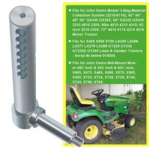 Mower Deck Gauge Wheel Arm Shaft Left Front & Right Rear Parts AM131289 For John Deere Compact Utility Tractor & Lawn & Garden Tractors GX345 GX355 GX325 2210 4010 GT225 GT235 X465 X485 X585