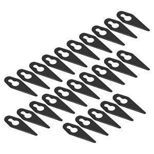 plastic trimming blade, easy to install good stability compact size wear resistant lawn mower replacement blades lightweight for garden devices (black)