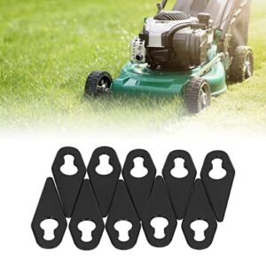 Plastic Trimming Blade, Easy to Install Good Stability Compact Size Wear Resistant Lawn Mower Replacement Blades Lightweight for Garden Devices (Black)