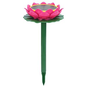 tnfeeon buddha player,pink flower style solar energy charging rainproof sing machine ground zombie scripture chanting machine for household temple outdoor garden