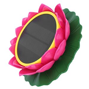 Tnfeeon Buddha Player,Pink Flower Style Solar Energy Charging Rainproof Sing Machine Ground Zombie Scripture Chanting Machine for Household Temple Outdoor Garden