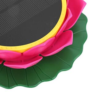 Tnfeeon Buddha Player,Pink Flower Style Solar Energy Charging Rainproof Sing Machine Ground Zombie Scripture Chanting Machine for Household Temple Outdoor Garden