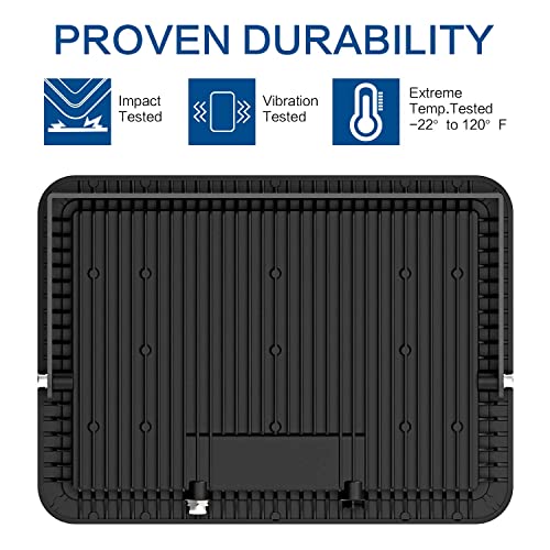 MORSEN 300W LED Flood Light, 30000lm Super Bright Security Lights, UL Certificated Plug, IP66 Waterproof Outdoor Flood Light, 5000K Daylight White Floodlight for Yard, Garden, Garages