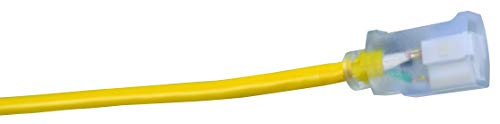 Sun Joe TJ604E 16-Inch 13.5 AMP Electric Garden Tiller/Cultivator,Black & Southwire 2589 100-ft 12/3 SJTW Outdoor, Heavy Duty 3 Prong Power, 100 ft, Yellow